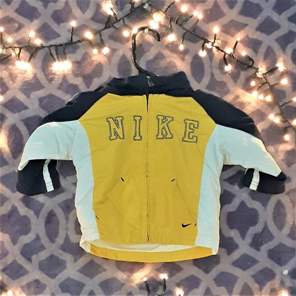 Items $15-$20 3/$40 Nike, Kids Size 12M, Yellow, Windbreaker Jacket - Picture 1 of 4